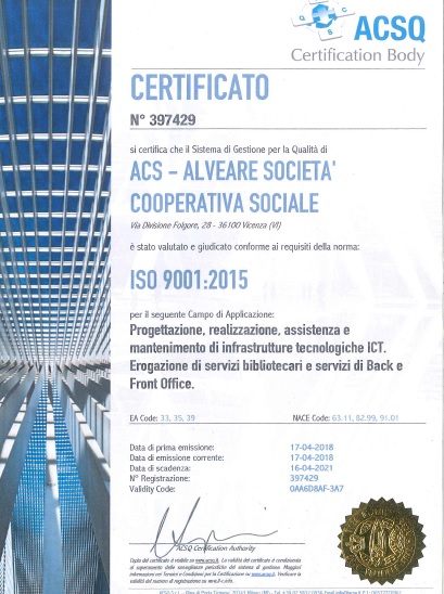 ACS- 397429 - ISO9001- ITA